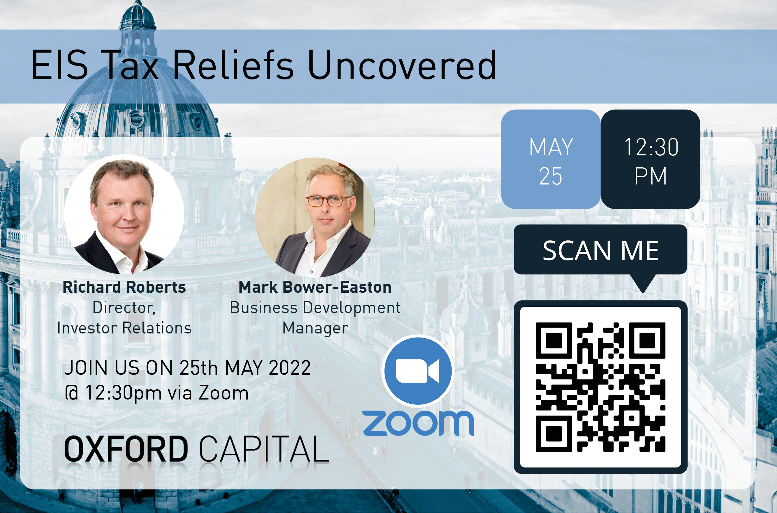eis-tax-reliefs-uncovered-with-oxford-capital-wednesday-25th-may-at